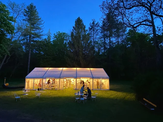 Marquee on the south lawn- April 2025 @chateaulacommanderie @delphine_wedding @lesfleursdesaintsernin @saintelixlocation @djdroppy @mamiwatatoulouse31 #chateauinfrance #southoffrancewedding #southoffrancelifestyle #chateaulife #weddingsinfrance